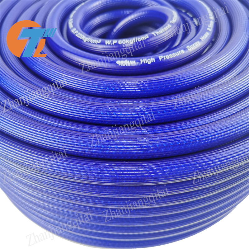 Braided high pressure spray hose